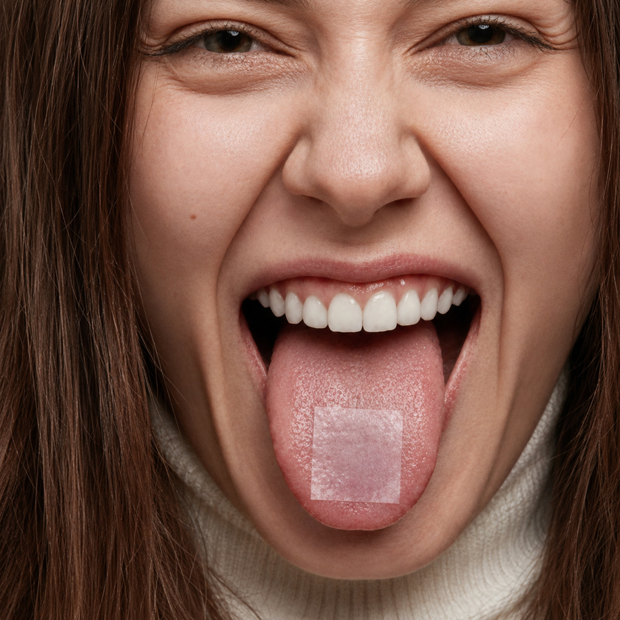 On your tongue